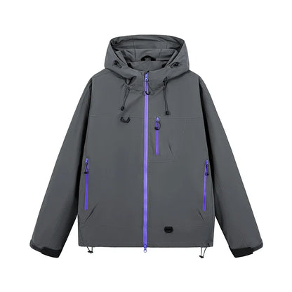Men's Women's Waterproof Hiking Jacket Trekking Camping Mountaineering Windbreaker Unisex Outdoor Sport Windproof Rain Coat