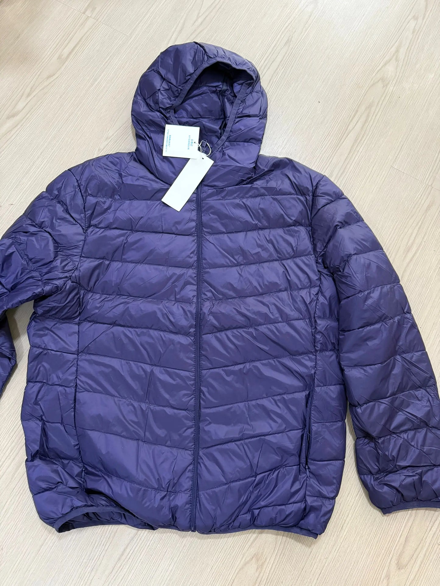 2025 Autumn and Winter New Lightweight Down Jacket Men's Short Hooded Joker Lightweight Thin White Duck Down Plus Size Coat