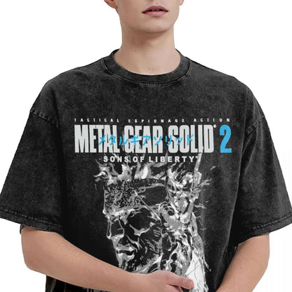 Metal Gear Solid 3 Snake Eater T Shirt Summer Game Y2K T Shirts 2024 Cotton Harajuku Tee Shirt For Mens Short Sleeves Top Tees