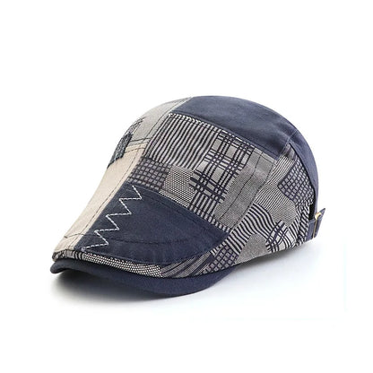 Adjustable Newsboy Hats for Men Flat Cap Male Irish Cabbie Gatsby Tweed Ivy Berets