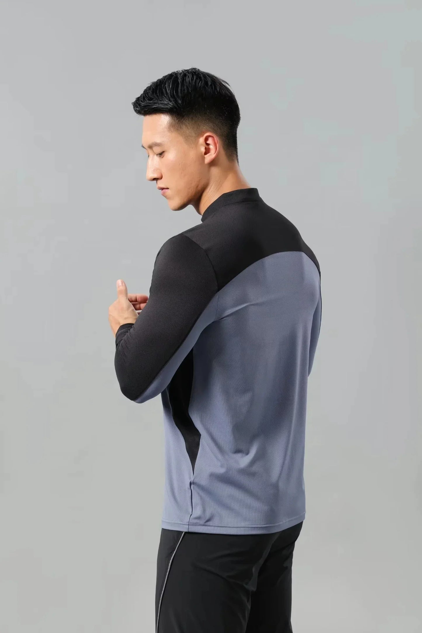 Men Athletics Top Running Shirts Long Sleeve Mens Basketball Sports Gym Fitness Guys T Shirt Clothing Quick Drying Breathable