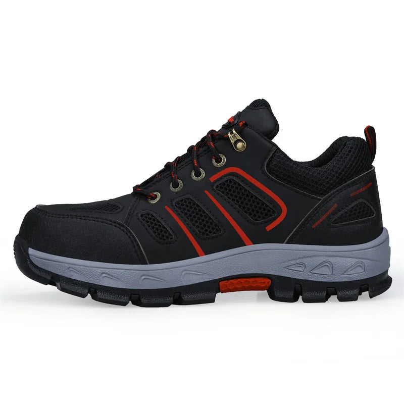 2022 Latest Summer Safety Work Shoes For Men Breathable Indestructible Steel Toe Boots Male Footwear Anti-smash Hiking Shoes