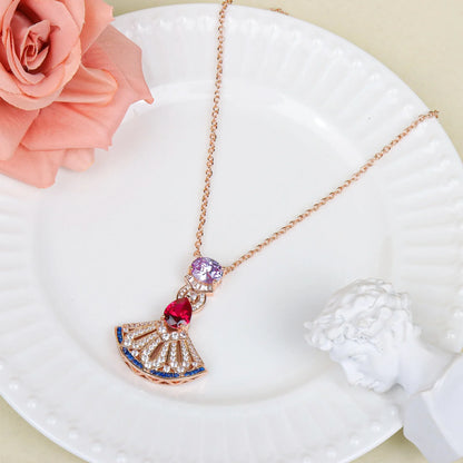 Delicate Crystal Beaded Necklace Earrings Bracelet Gift Set, High-End Fashion Jewelry Collection for Women,work to dinner piece