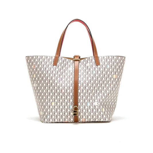 Retro Classic Style Exquisite Workmanship Letters Printing Ladies Multifunctional Handbag Large Capacity Women's Handbag