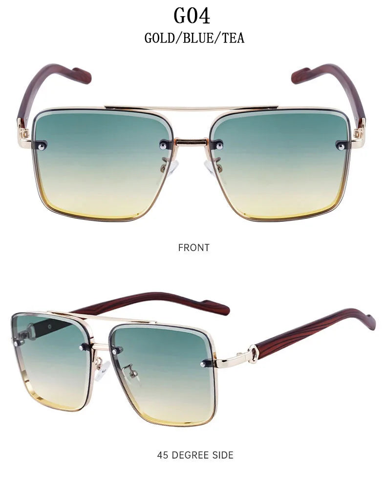 2024 Square Sunglasses For Men Vintage Sunglasses Women Trendy Vintage Fashion Glasses Dropshipping Gafas De Sol Hombre Okulary