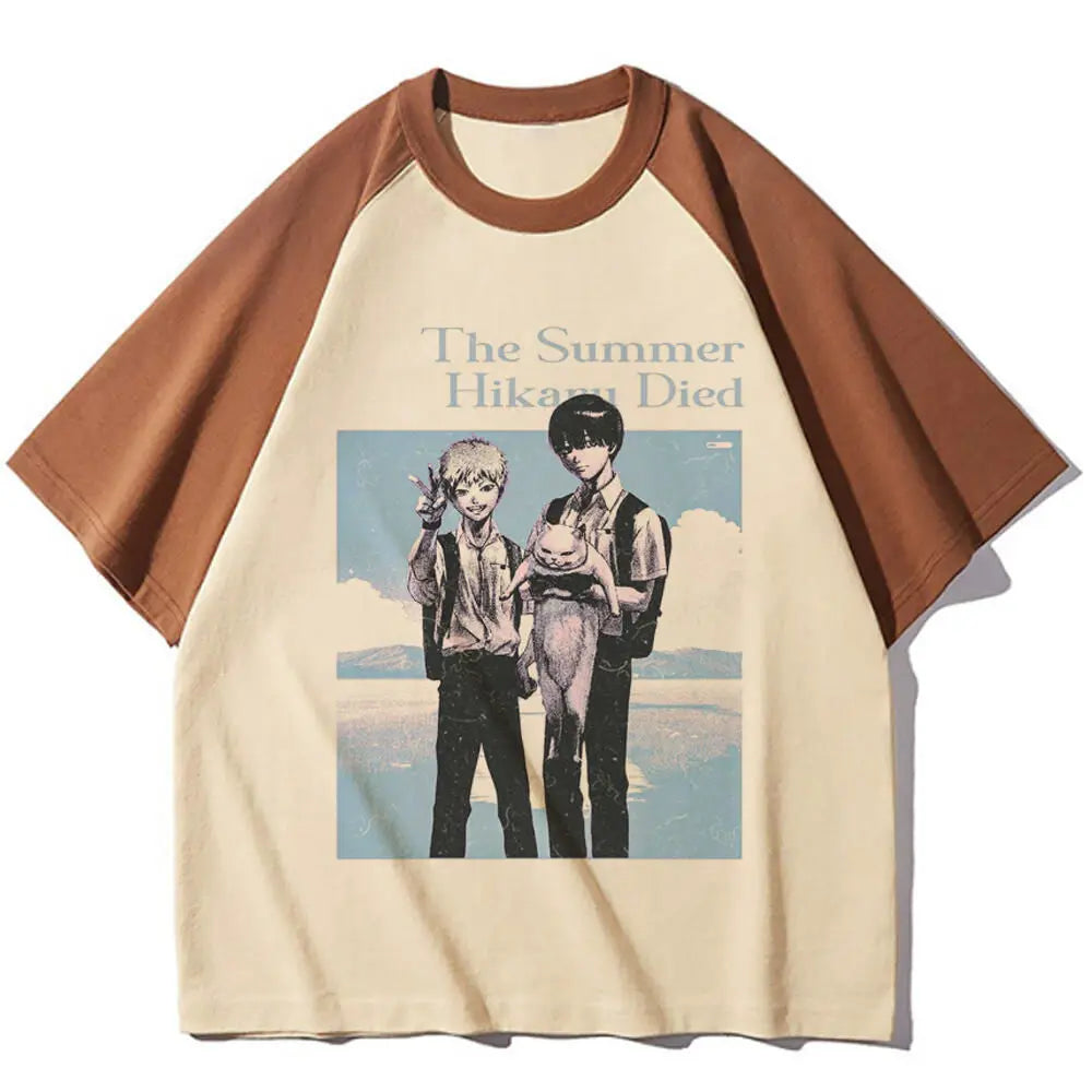 the Summer Hikaru Died shirt teen Breathable Trendy Classic Vintage graphic streetwear 2000s harajuku korean clothes Gothic