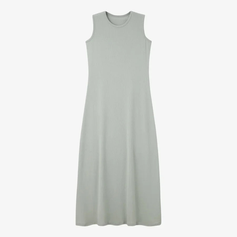 AS 2025 summer ribbing closed-fit wrap tops + Aline dress high Stretch matching sets