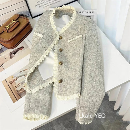 Women's Suit Coat 2025 Spring Autumn Temperament Fashion Ladies Blazer Jacket High Quality Be All-match Lady Loose Outerwear