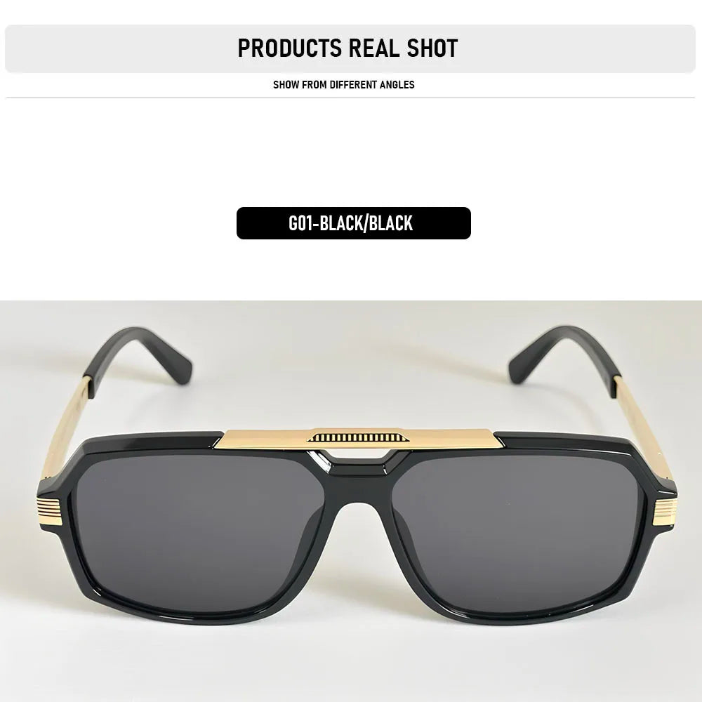Brand Design Square Sunglasses Women  UV400 Protection Sunglass Men Beach Vacation Fashion Glasses Gafas De Sol Hombre Zonnebril