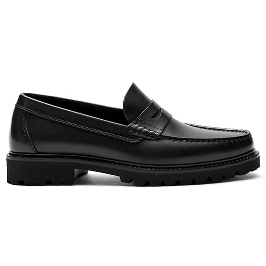 Handmade Men's Loafer Shoes High Quality Wear-Resistant Full Grain Leather Casual Shoes