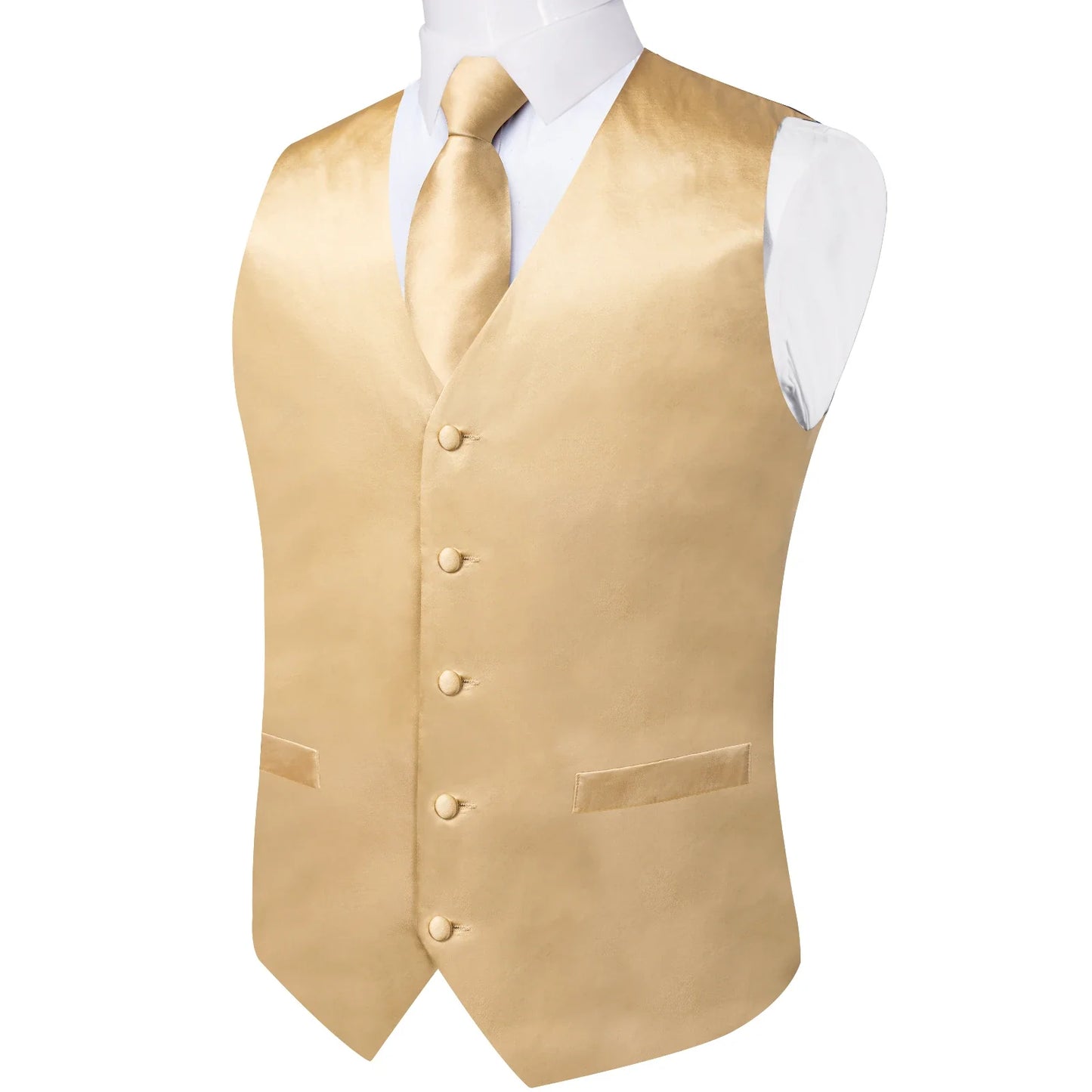 Wedding Party Green Men's Vest Shirt Accessories Fashion chaleco hombre for Man Four Seasons Wear Wholesale Necktie Handkerchief