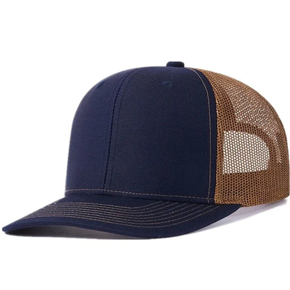 Hot Sale Unisex Cap Slight Curved Brim Style Trucker Hat  Men & Women Casual Outdoor Breathable Summer Cap