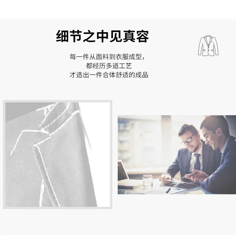 2026 New Arrival Men's Solid Navy Blue  black Blazer Single Breasted Formal Suit Jacket