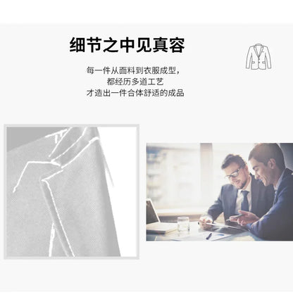2026 New Arrival Men's Solid Navy Blue  black Blazer Single Breasted Formal Suit Jacket