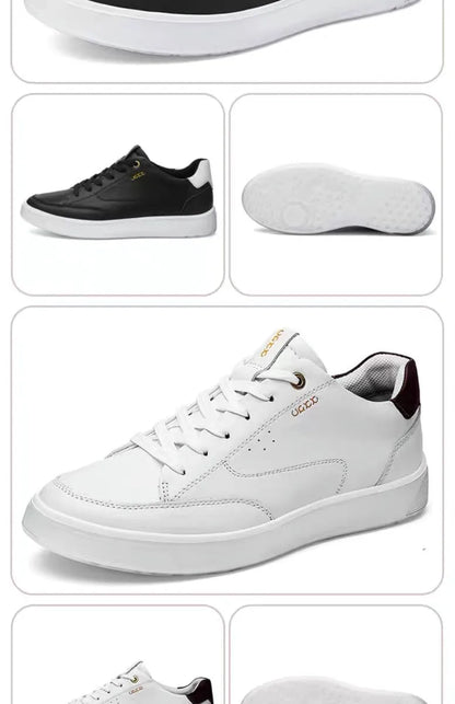Genuine Leather Shoes Men High Quality Trekking Casual Athletic Sneaker Outdoor Walking Summer Breathable Lightweight Men Shoes