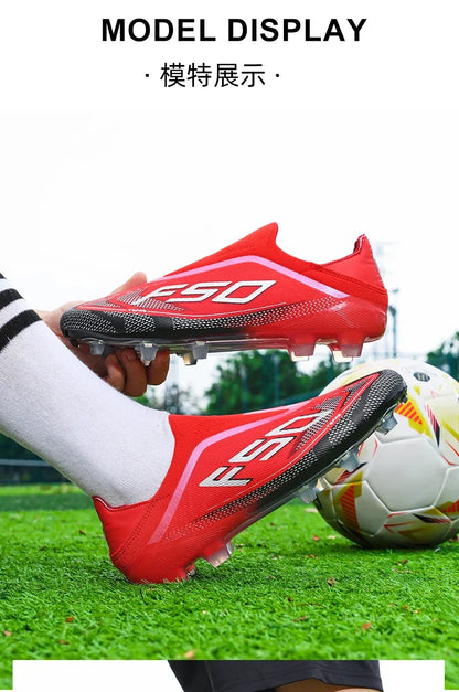 New Men Football Boots High-quality Soccer Shoes Sneakers Match Indoor Non-Slip Grass Cleats Mid-top Light Hot-selling Outdoor