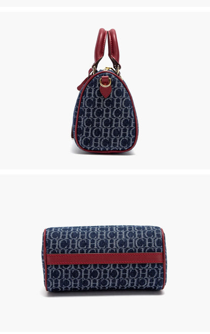 New Cowboy Splicing Pillow Bag Women's Shoulder Bag 2025 Casual Party Women's Handbag