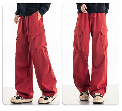 Unisex Hiking Pants Autumn Large Pocket Windproof Camping Cycling Trousers Spring Outdoor Waterproof Functional Paratrooper Pant