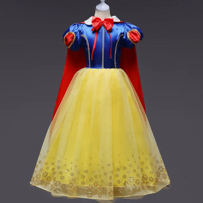 Girls Snow White Dress Kids Princess Dress Up Costumes Toddler Snow White And Huntsman Fancy Clothing Christmas Party Outfits