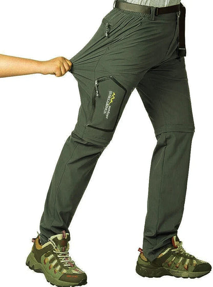 Mens Hiking Pants Convertible Lightweight Quick Dry Zip Off Fishing Safari Camping Travel Boy Scout Pants