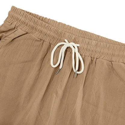 Casual Shorts Men Pants Men Sweatpants Joggers Fitness Clothing Multi-Pocket Work Shorts Relaxed-Fit Linen Pantaloncini Uomo