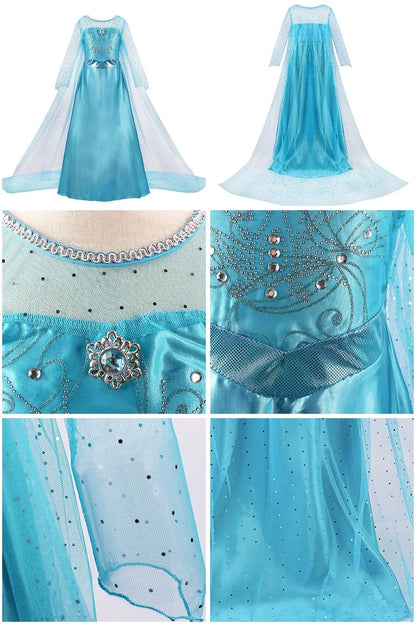 Kids Cinderella Costume Princess Dress for Girls Children Rapunzel Snow White Belle Jasmine Elsa Aurora Cosplay Carnival Dresses