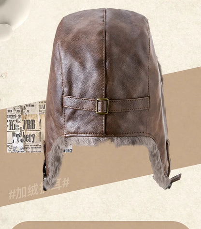 Men Winter Trapper Aviator Trooper Earflap Warm Russian Waterproof Ski Hat Women Bomber Cap Ear Protectors Dad Thick Fleece Hats