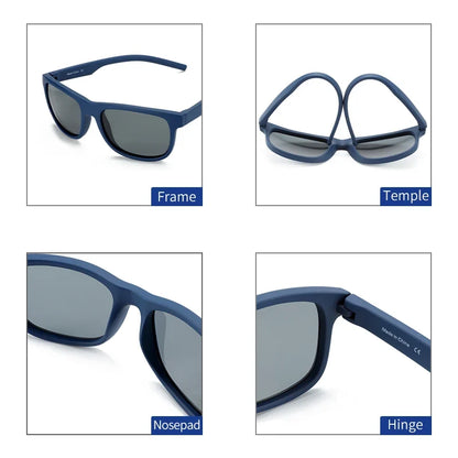 TR90 Polarized Sunglasses For Men Driver Driving Shades Sun Glasses Classic Square Mirror UV400 Protection Sunglasses