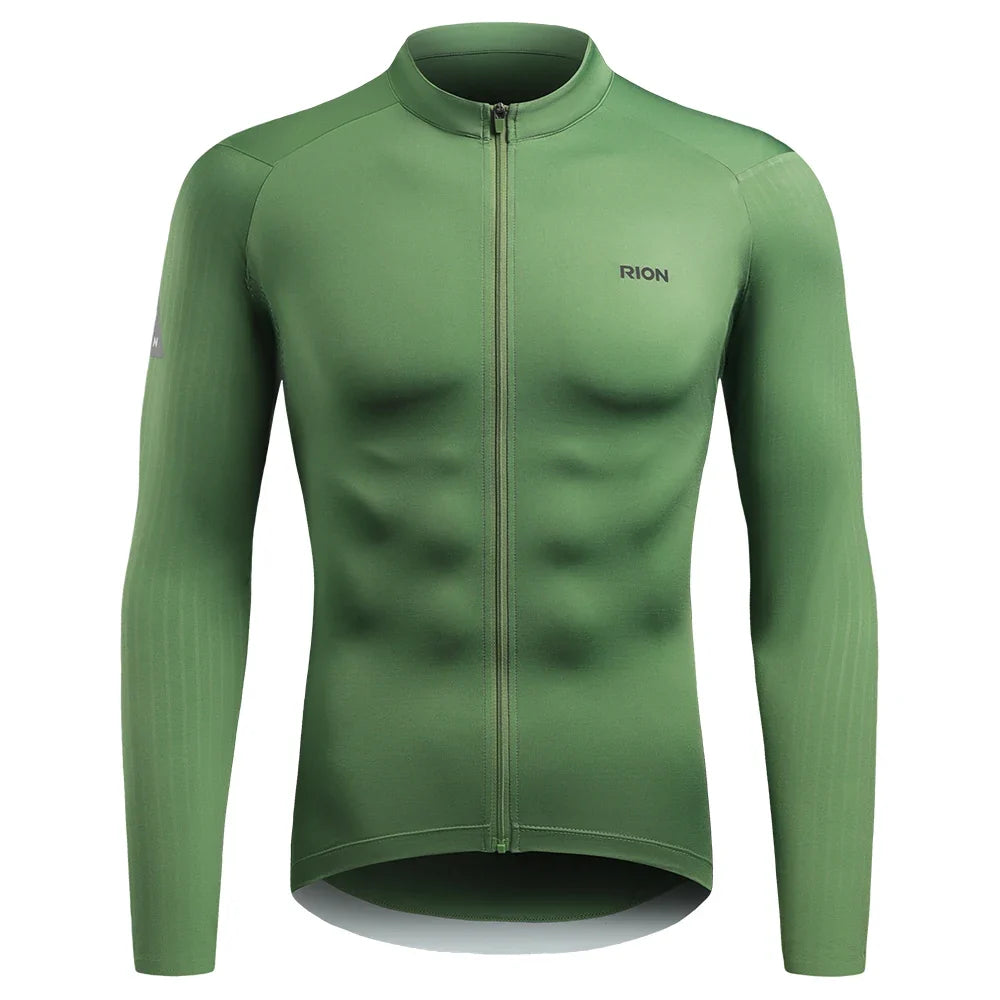 Men's Long Sleeve Cycling Jersey Sun Protection UV Reactive Cuff Label UPF50+ Quick Dry Breathable MTB Shirt Summer Outdoor