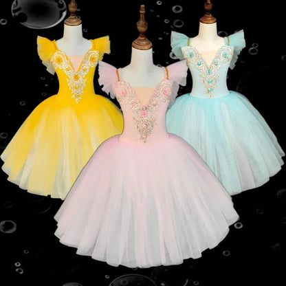 Girl Ballet Dress Tutu Outfit Vestidos Princess Dance Costumes Kids Clothes Summer Girls Dresses Ballet Leotards Children's Day
