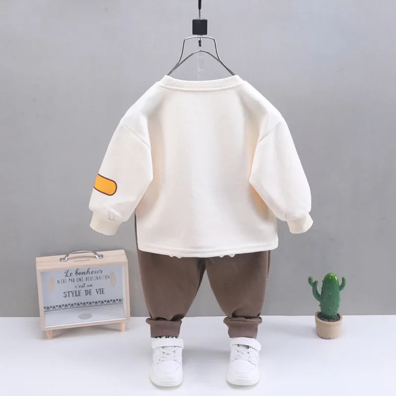 New Autumn Baby Girl Clothes Children Boys Cartoon T-Shirt Pants 2Pcs/Sets Toddler Casual Costume Infant Outfits Kids Tracksuits