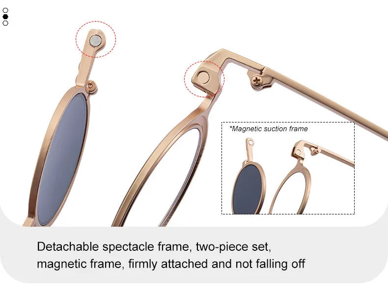 Steampunk Sunglasses For Men Metal Frame Vintage Retro Round Fashion Glasses Punk Dropshipping Gafas De Sol Lunette De Soleil