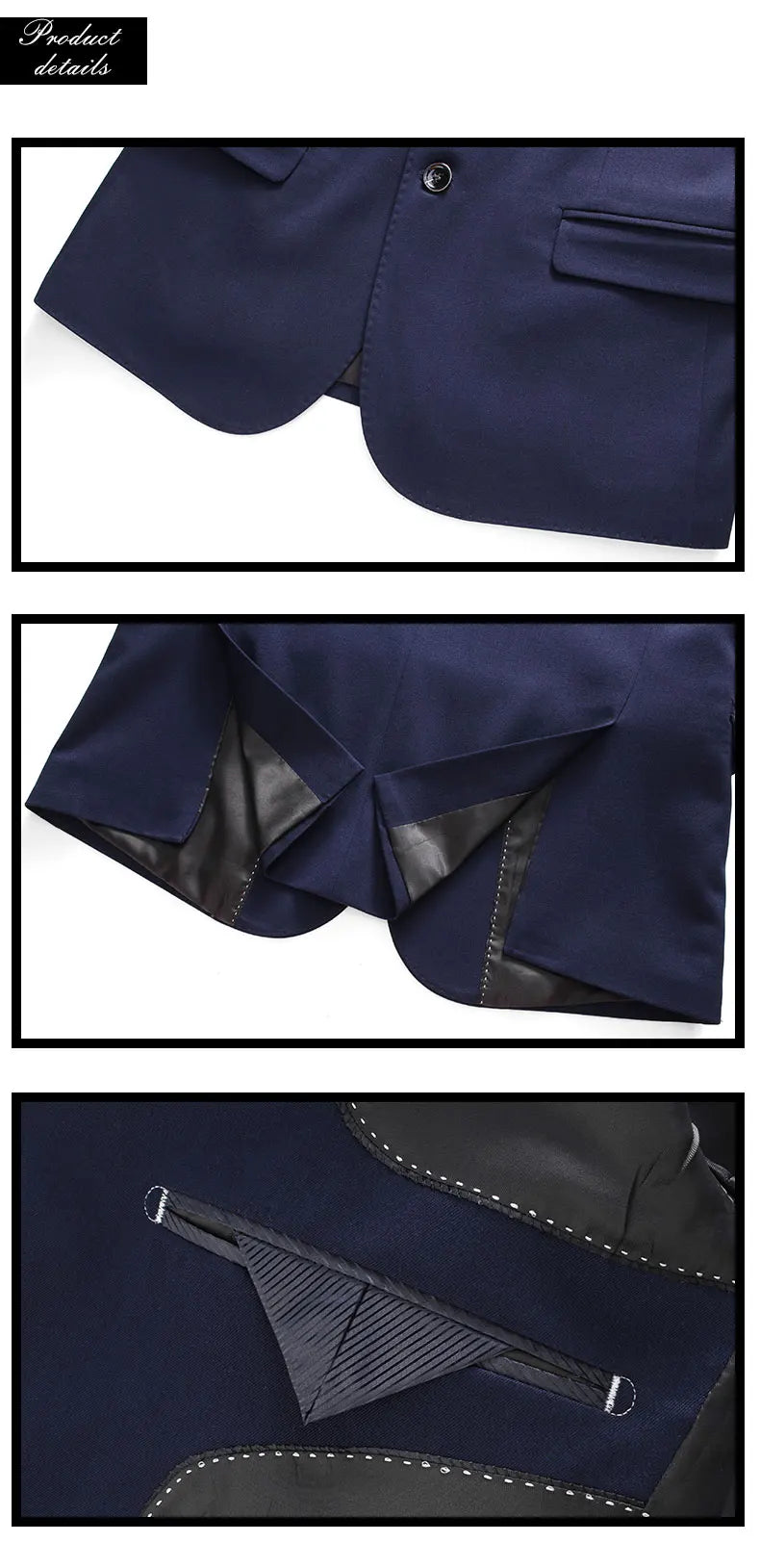 Men's Large Size Three-Piece Suit Set - High-Quality Solid Color Fashion Business Professional Suit with Vest And Trousers