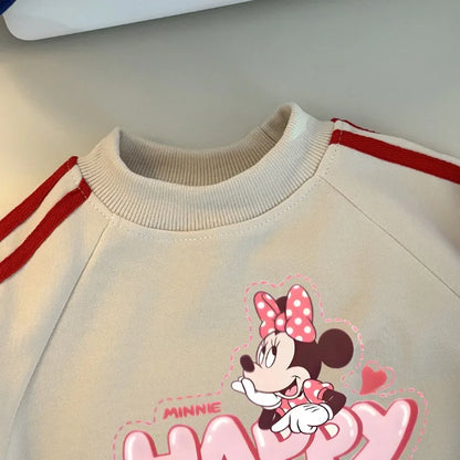 2026 Spring New Style Children Clothing Sets Girls O Neck Hoodies and Side Stripe Trouser Two Piece Kids Casual Sweatshirts Set