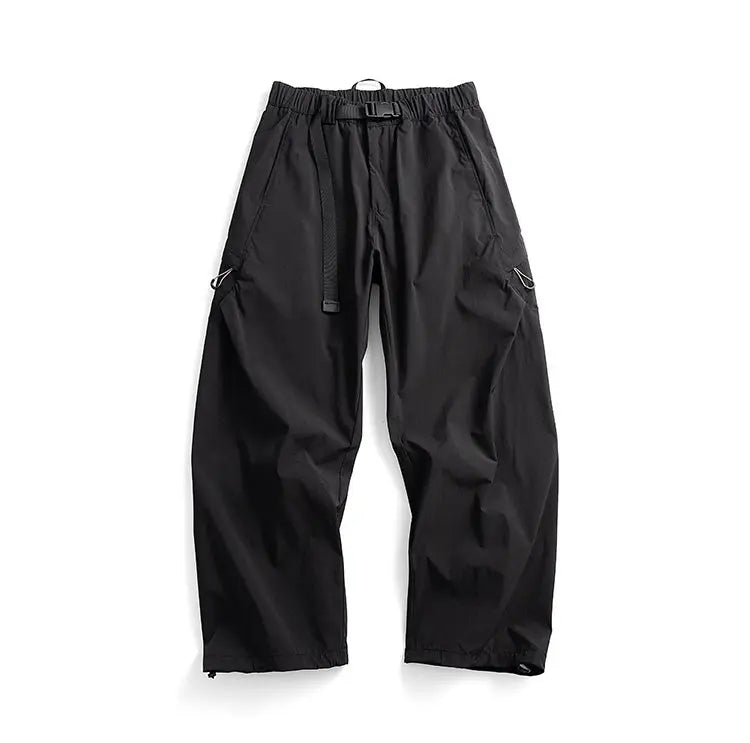 Mens Outdoor Water Resistant Quick Dry Cargo Jogger Pants Loose Fit Lightweight Breathable Streetwear Trendy Summer Casual Baggy