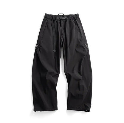 Mens Outdoor Water Resistant Quick Dry Cargo Jogger Pants Loose Fit Lightweight Breathable Streetwear Trendy Summer Casual Baggy