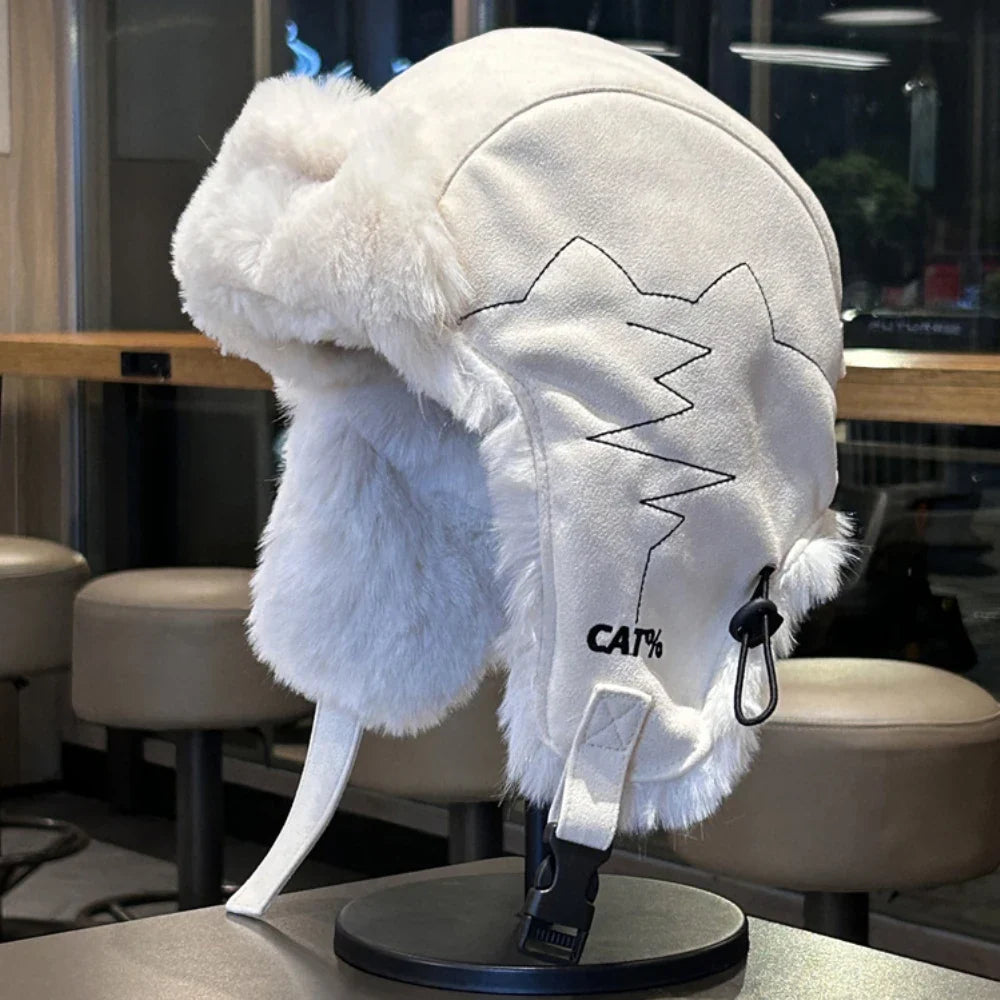 Russian Hat New Thick Warm Winter Hats for Men Women Fleece Fur Lined Beanie Hat Male Female Snow Ski Trapper Earflap Cap