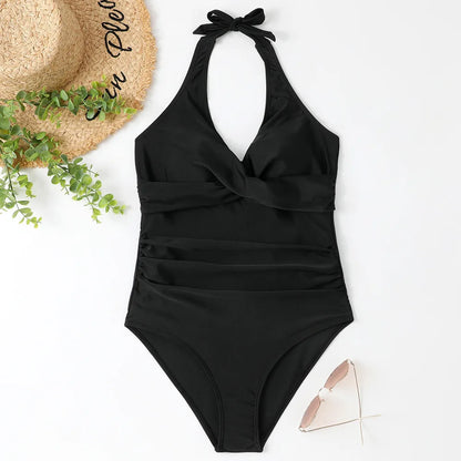 Summer Sexy One Piece Large Size Swimwear Push Up Women Plus Size Swimsuit Closed Bodysuit Female Bathing Suit Pool Beachwear