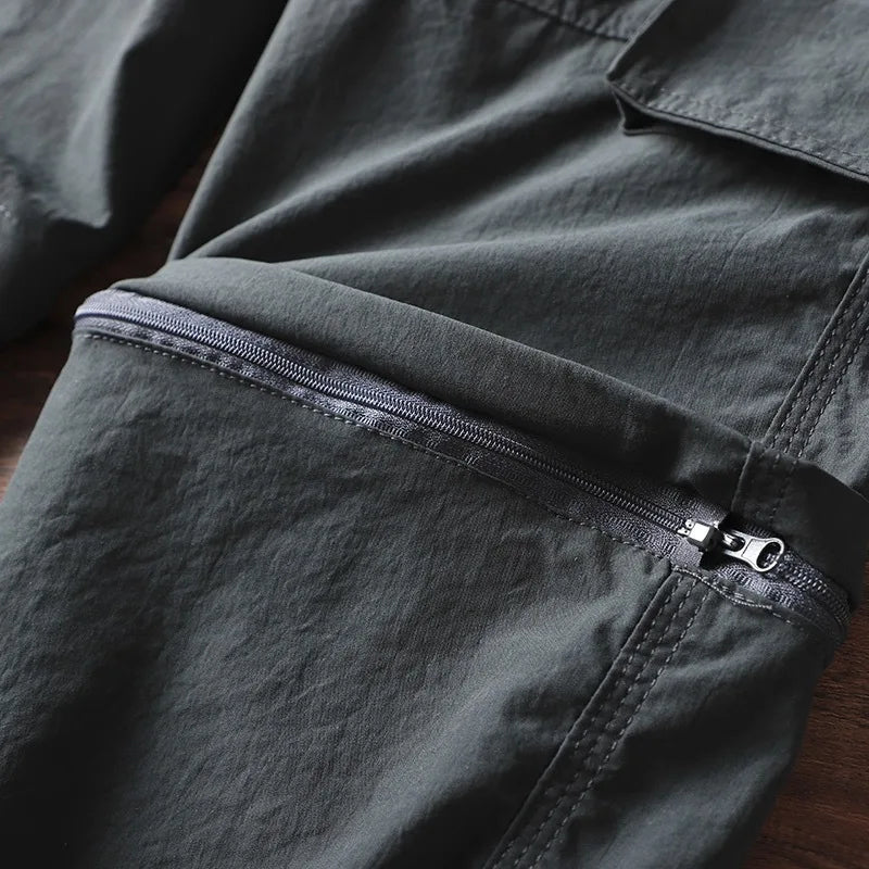 Men's Lightweight Cargo Pants Straight Casual Sport Shorts Summer Quick Drying Breathable Outdoor Fishing Hiking Climbing Pants