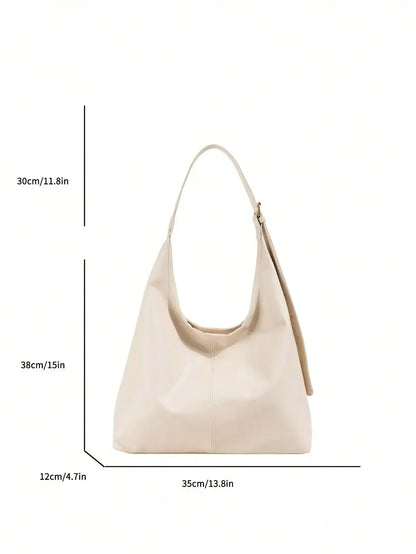 Large Capacity Solid Color Women's Shoulder Bag, Multifunctional Crossbody Bag, Women's Shoulder Tote Bag, Large Capacity Crossbody Tote Bag, Casual Work Bag