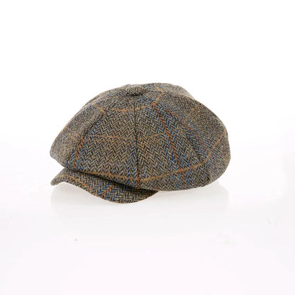 Newsboy Hat 60% Wool Men Berets Grey Herringbone Flat Caps Women British Painters Hat Autumn Winter hats Octagonal Cap BJM42