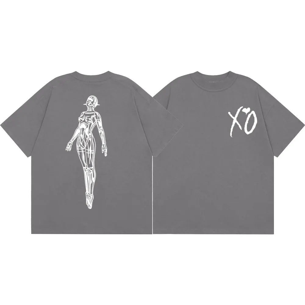 Rapper The Weeknd Merch T-shirt Men Women Clothing Fashion Hip Hop Short Sleeve T-shirts Summer Casual Loose 100%cotton T Shirts