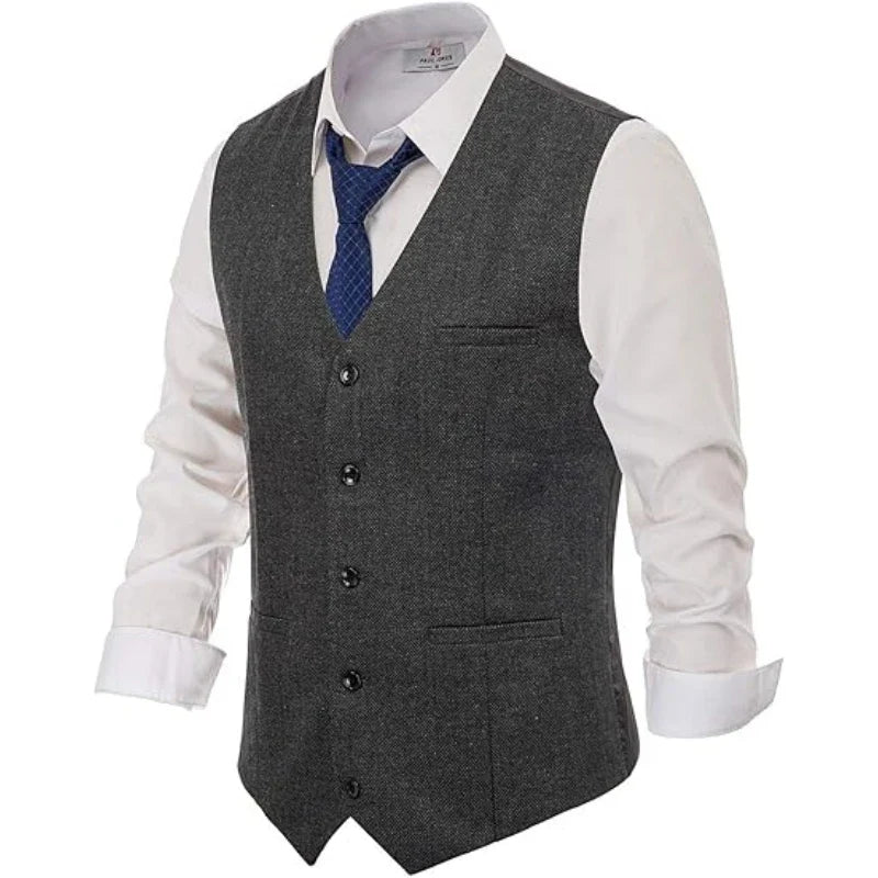 Men Vest Green Suede Velvet With Collar Single Breasted Waistcoat For Wedding Banquet Party Business Work Casual Daily Men Vest