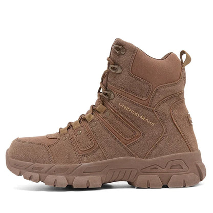 Men Hunting Hiking Shoes Brand Tactical Boots Waterproof Lace Up Desert Unisex Size Plus Army Boots Motorcycle Climbing Shoes