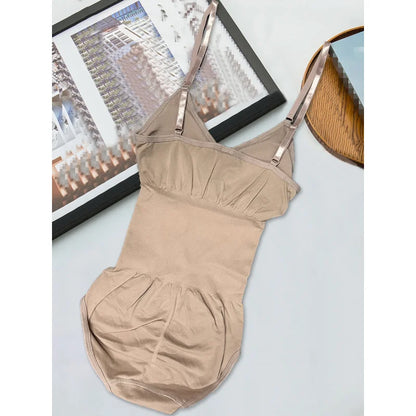 Set of 3 Solid Color Body Shaping Bodysuits Designed to Lift Arms,They Come with Matching Panties Suitable for All Seasons