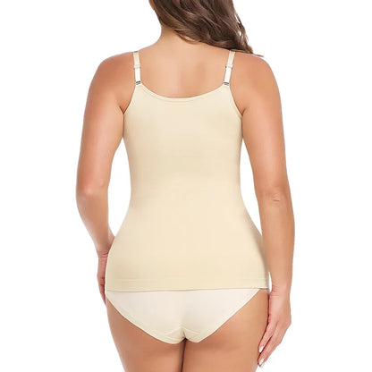 Seam-free Camisole Vest Shapewear Bodysuit for Women Tummy Control Butt Lifting Body Shaper Smooth Invisible Slimming Underwear