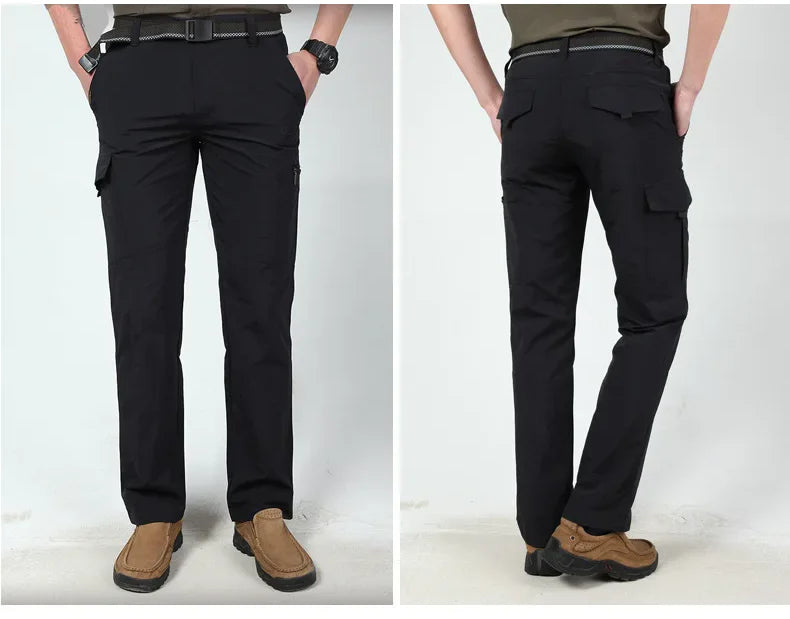 Ultra Light Thin Outdoor Quick Dry Pants Men Breathable Summer Casual Hiking Camping Canyoning Long Trousers Male Cargo Pant New