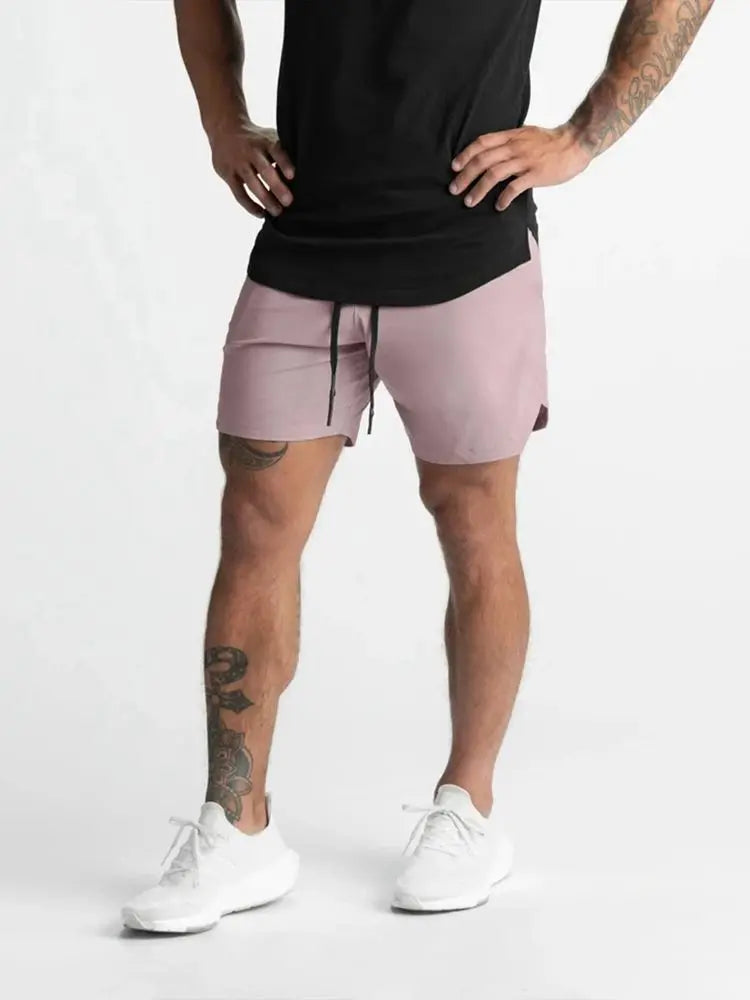 Mens Workout Fitness Shorts Camo Thin Style Breathable Jogger Gym Bodybuilding Quick Dry Running Shorts Zipper Phone Pockets