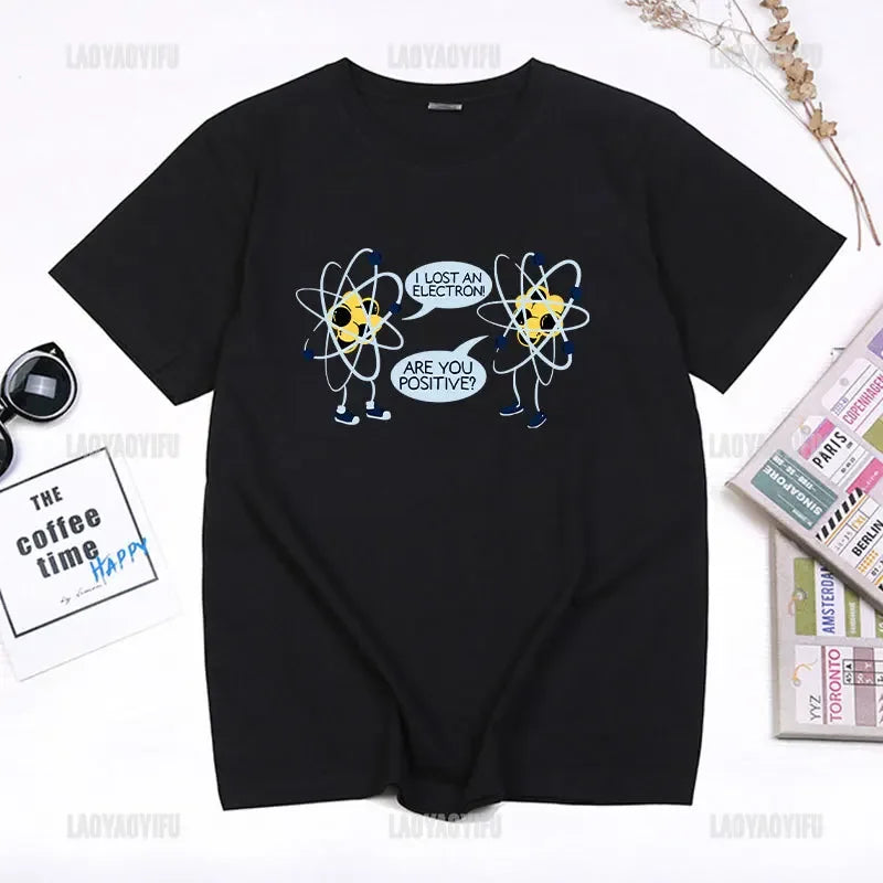 I Lost An Electron Tom Holland Same Style Graphics T Shirt Men Women High Quality Cotton T-shirts Fashion Streetwear Ropa Hombre