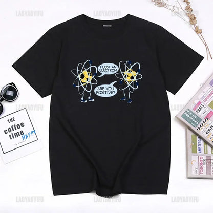 I Lost An Electron Tom Holland Same Style Graphics T Shirt Men Women High Quality Cotton T-shirts Fashion Streetwear Ropa Hombre